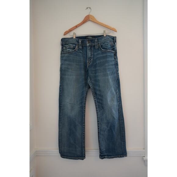 Men’s Silver Jeans Size 36/30 - Picture 1 of 3